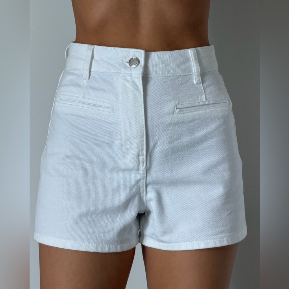 Zara denim high-waisted shorts